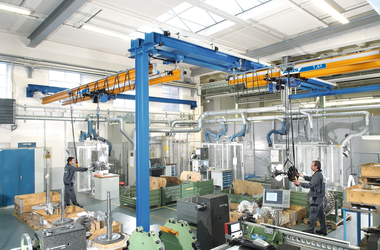 ABUS double girder cranes ZHB-I in the company MAN in Augsburg
