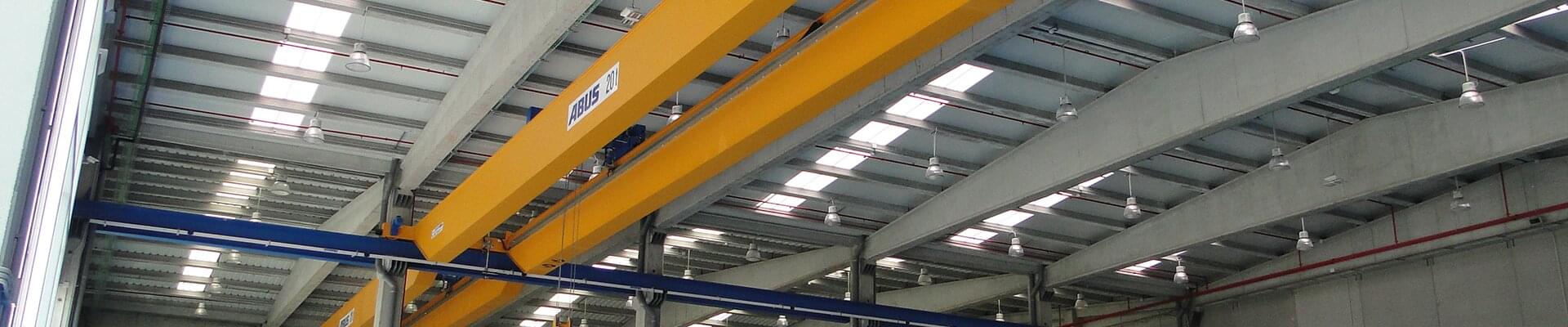 ABUS double girder overhead travelling crane in Metropol company in Spain 