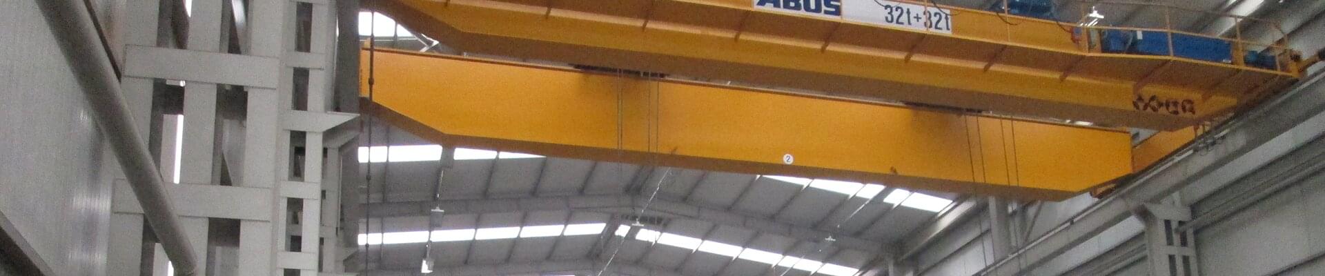 ABUS overhead travelling crane in assembly hall in Turkey