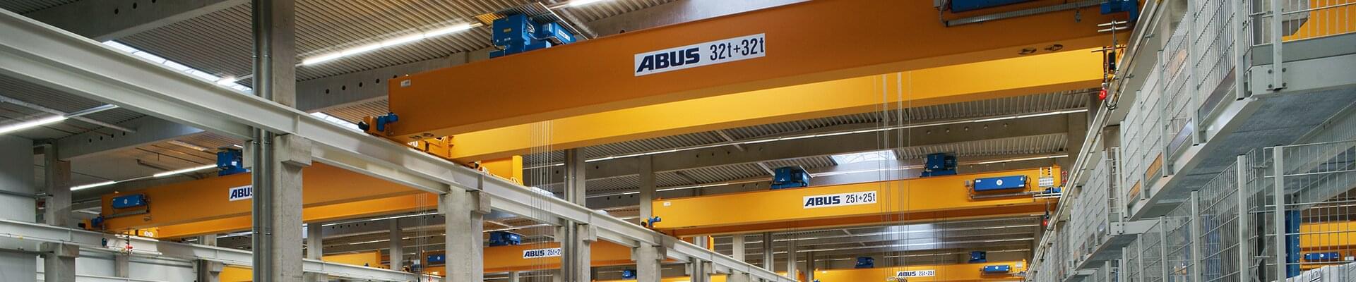  ABUS cranes in companies for cutting and winding technology 
