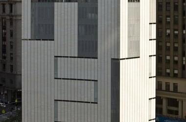Modern building with glass facade of the company KFK Tehnika