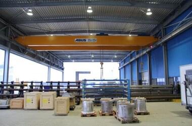 Transport of incoming preliminary products by ABUS cranes