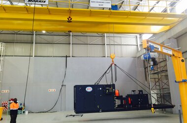 3 ZLK double-girder travelling cranes with 12.5 t load capacity in the Sandvik Mining business area