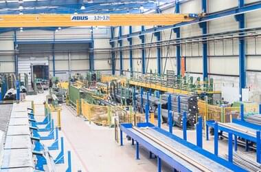 ABUS travelling cranes in slovak company TRANSMESA in spain