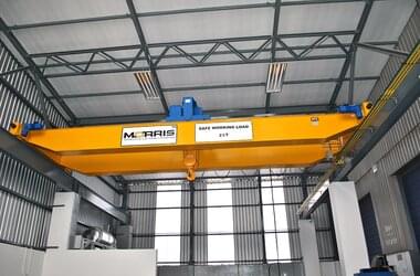 ZLK double girder travelling crane in wash bay of Voith company in South Africa