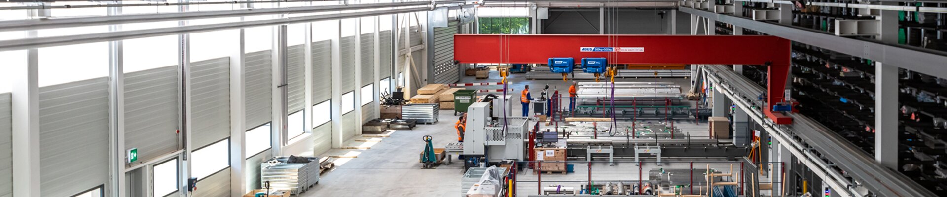 Overhead travelling cranes in Hans Kohler company in Switzerland