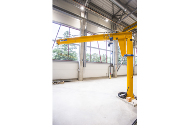 ABUS pillar slewing jib crane VS in the company Caljan in Latvia