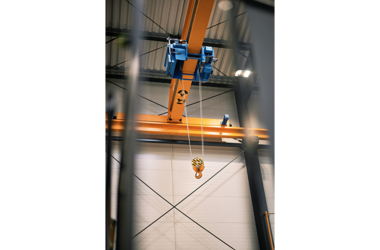 ABUS single girder overhead travelling crane at Ruland Engineering & Consulting Sp. z o.o. in Poland