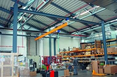 ABUS single girder crane EHB-I in the company Bösch-KG in Austria