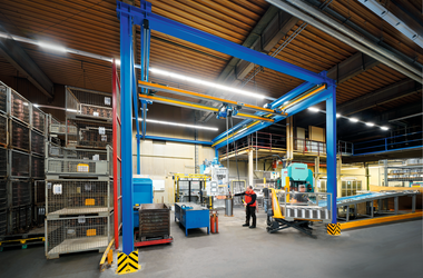 ABUS double girder crane in the company Fissler in Hoppenstädten