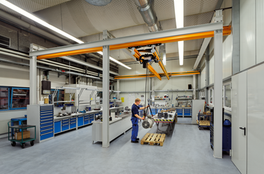 ABUS double girder crane in the company Kracht in Werdohl