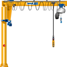 Figure ABUS column-mounted slewing crane VS