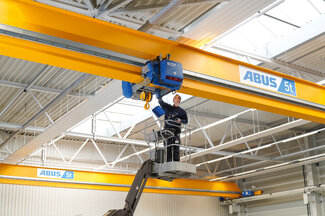 Safety inspection by ABUS employees at the ABUS site in Rodt